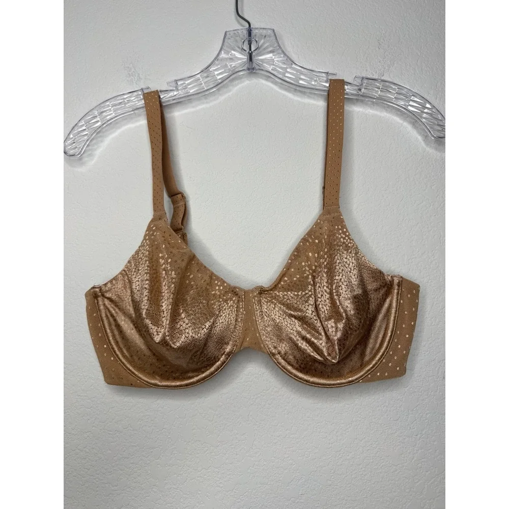 Wacoal Back Appeal Underwire Bra Size 34D‎ Tan Nude Praline 855303 Womens